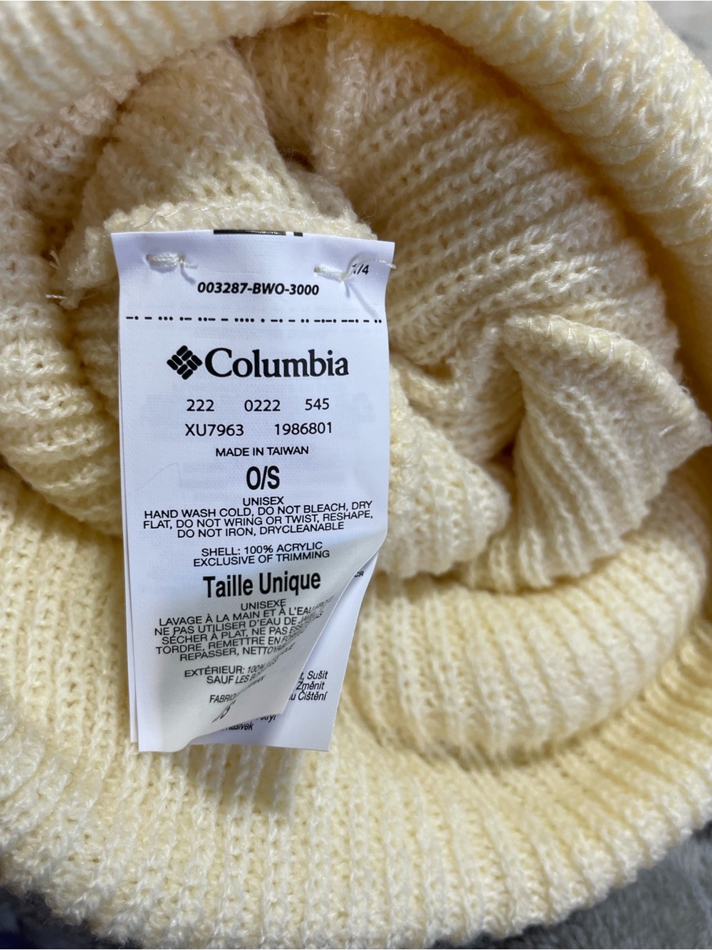 NWT Columbia Knit Cuffed Beanie Hat - Picture 3 of 3